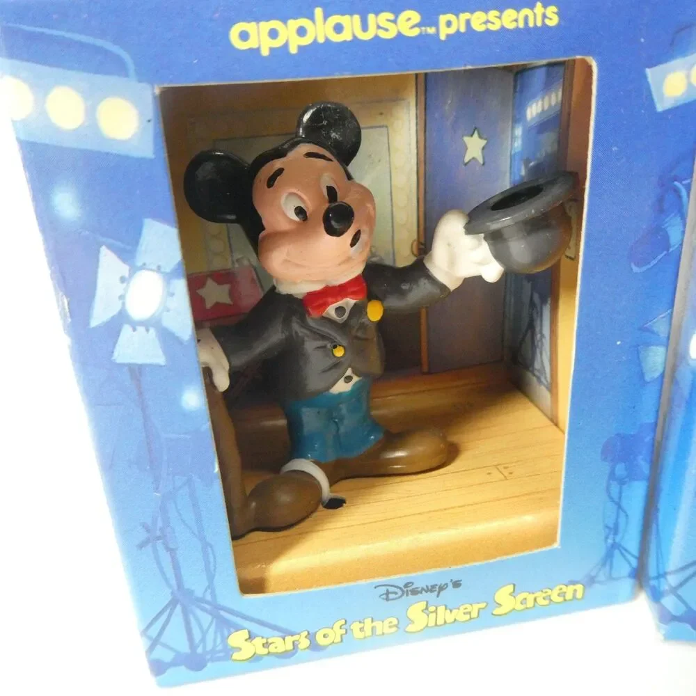 Applause Stars of the Silver Screen Mickey & Minnie Mouse Figures Vintage